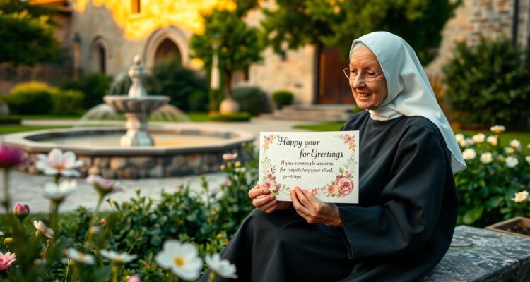 Życzenia dla zakonnicy