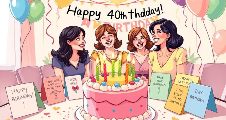 Życzenia na 40 urodziny dla kobiet śmieszne